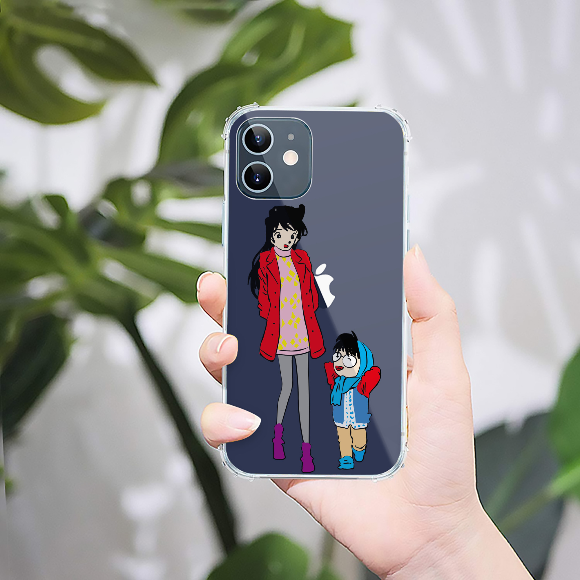 （画像用） 名探偵コナン 江戸川 コナン Detective Conan Conan Edogawa 【iPhone 12シリーズ対応】透明スマホケース（クリアソフトケース）